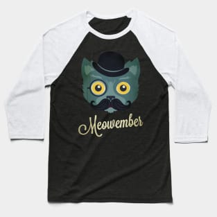 Meowember Baseball T-Shirt